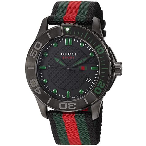 gucci watch nylon strap|gucci watch strap men.